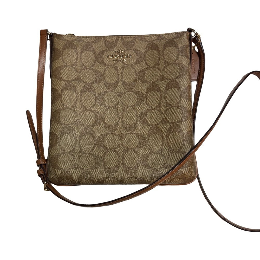 Coach Tan Signature Crossbody Bag